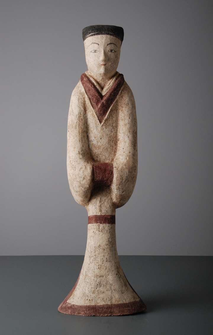 Pottery Figure of a Courtier
